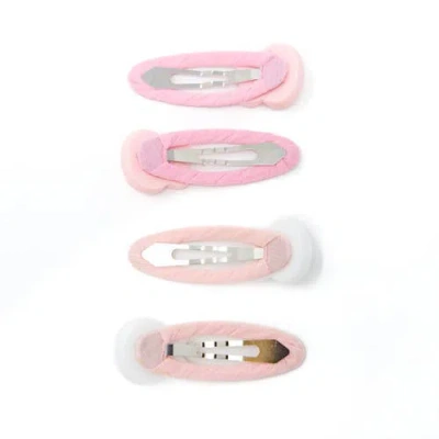 Puttisu 4pc Bunny Hug Snap Clip Set