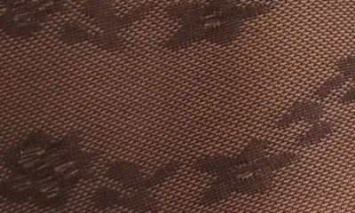 Nordstrom Chevron Sheer Tights In Black
