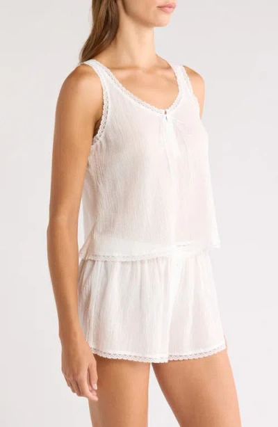 Andine Vivi Bastia Cotton Gauze Tank In White