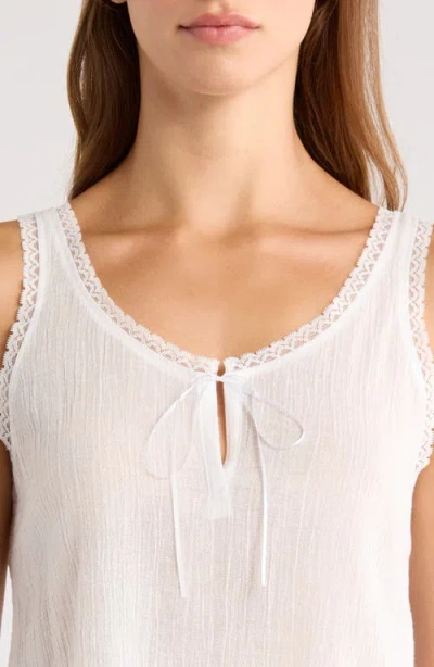 Andine Vivi Bastia Cotton Gauze Tank In White