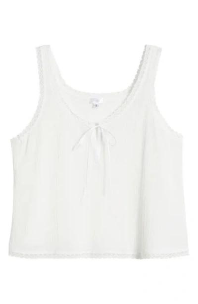 Andine Vivi Bastia Cotton Gauze Tank In White