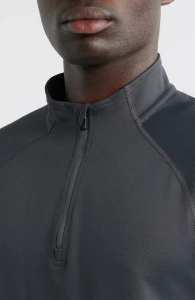 Rhone Session Quarter Zip Pullover In Gray