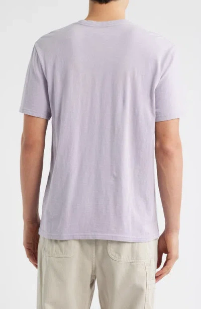 Treasure & Bond Lived In Slub Jersey Crewneck T-shirt In Purple