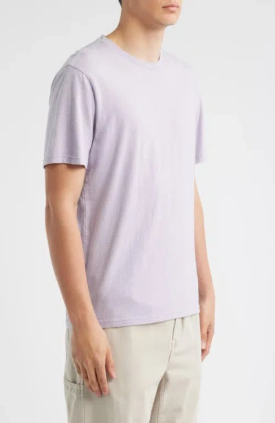 Treasure & Bond Lived In Slub Jersey Crewneck T-shirt In Purple