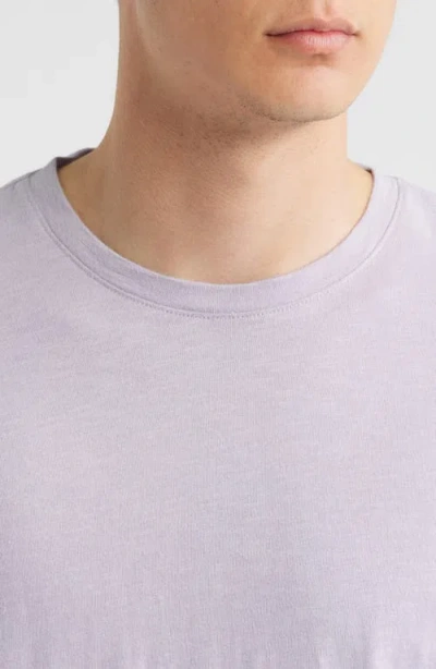 Treasure & Bond Lived In Slub Jersey Crewneck T-shirt In Purple