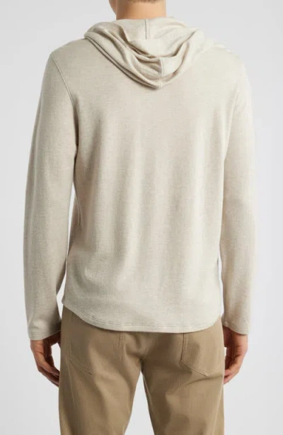 Vince Pima Cotton Blend Hoodie In Neutral