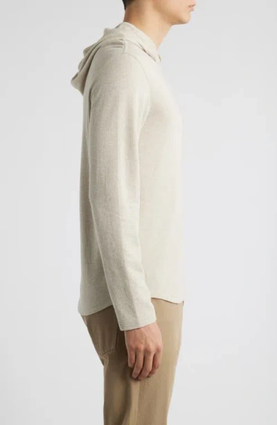 Vince Pima Cotton Blend Hoodie In Neutral