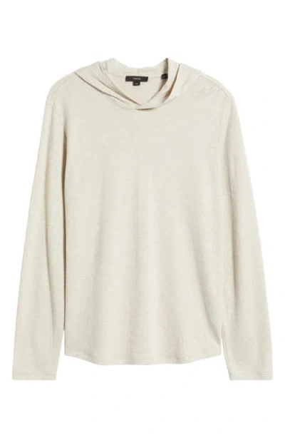 Vince Pima Cotton Blend Hoodie In Neutral