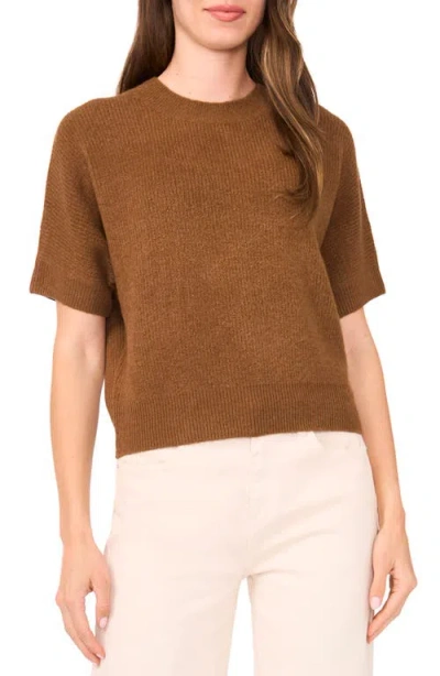 Halogenr Halogen(r) Tipped Short Sleeve Sweater
