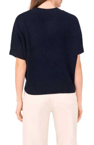 Halogenr Halogen(r) Tipped Short Sleeve Sweater