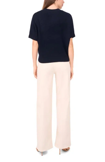 Halogenr Halogen(r) Tipped Short Sleeve Sweater