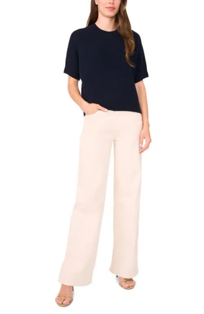 Halogenr Halogen(r) Tipped Short Sleeve Sweater