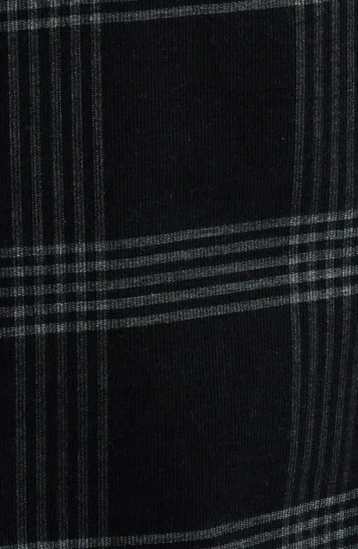Vince Plaid Corduroy Button-up Shirt In Black