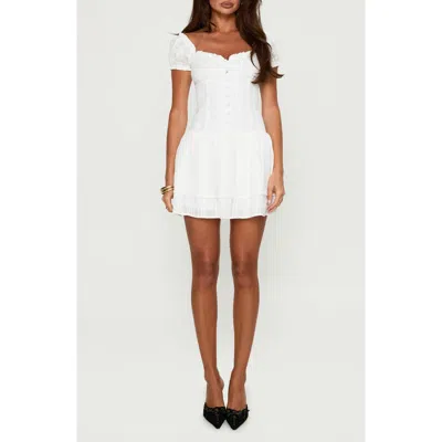 Princess Polly Bluegrove Cotton Minidress In White