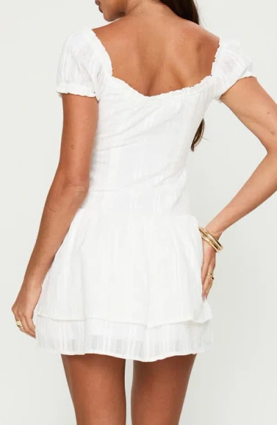 Princess Polly Bluegrove Cotton Minidress In White