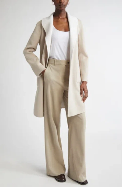 St John St. John Collection Stretch Twill Straight Leg Pants In Neutral