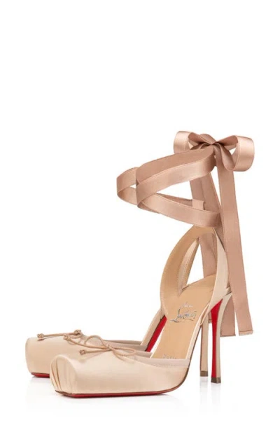 Christian Louboutin Cassia Lace-up Slingback Pump