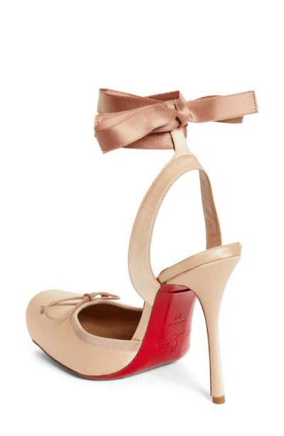 Christian Louboutin Cassia Lace-up Slingback Pump