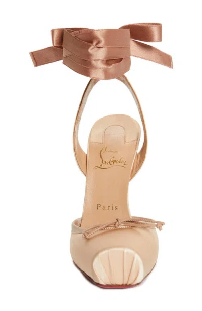 Christian Louboutin Cassia Lace-up Slingback Pump