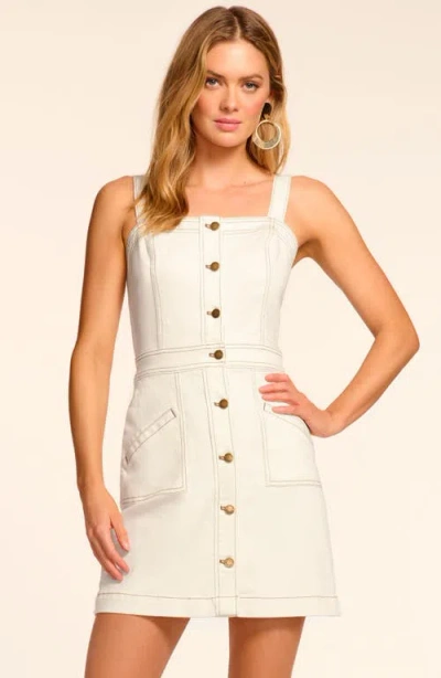 Ramy Brook Tammy Topstitch Detail Denim Minidress