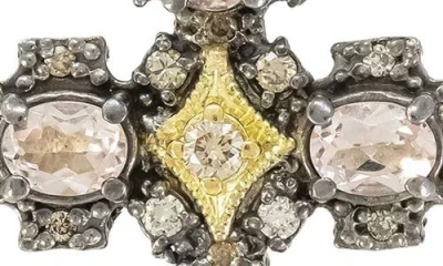 Armenta Crivelli Diamond & Morganite Cross Enhancer