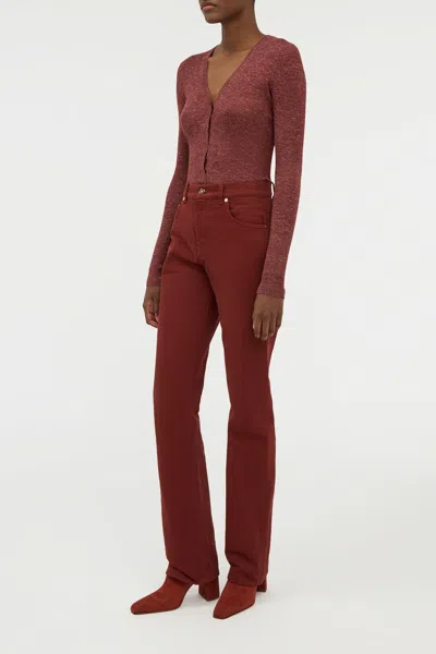 Gabriela Hearst Rey Straight-leg Jean In Burnt Sienna Recycled Cotton Denim
