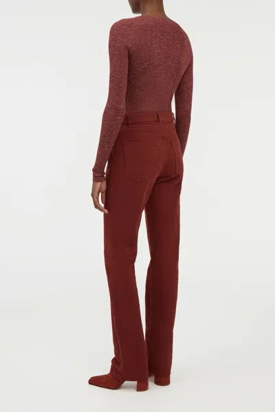 Gabriela Hearst Rey Straight-leg Jean In Burnt Sienna Recycled Cotton Denim