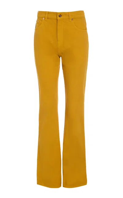 Gabriela Hearst Rey Straight-leg Jean In Golden Birch Recycled Cotton Denim