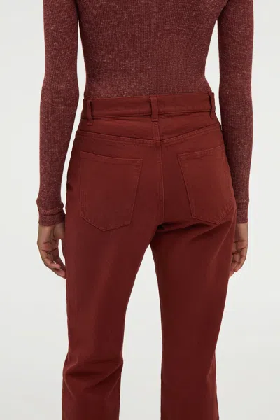 Gabriela Hearst Rey Straight-leg Jean In Burnt Sienna Recycled Cotton Denim