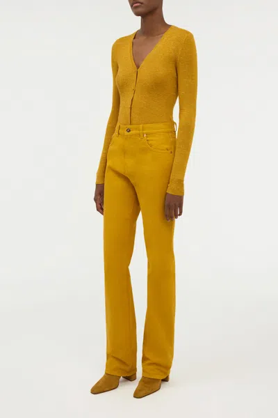 Gabriela Hearst Rey Straight-leg Jean In Golden Birch Recycled Cotton Denim