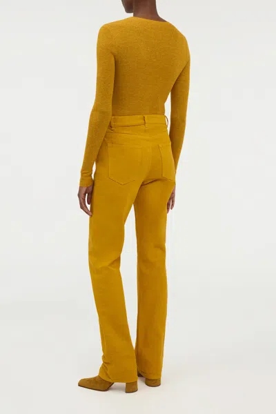 Gabriela Hearst Rey Straight-leg Jean In Golden Birch Recycled Cotton Denim