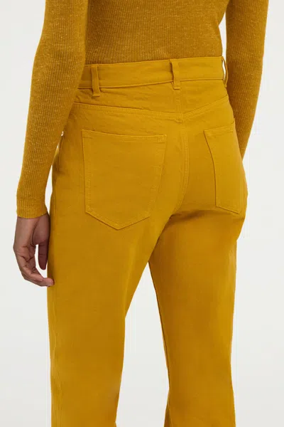 Gabriela Hearst Rey Straight-leg Jean In Golden Birch Recycled Cotton Denim