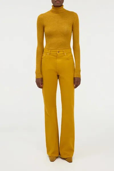 Gabriela Hearst Willa Bootcut Jean In Golden Birch Recycled Cotton Denim