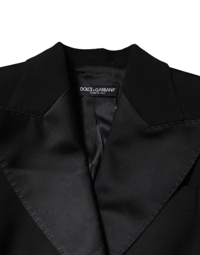 Dolce & Gabbana Black Wool Jumpsuit Dress Women Coat Women's Jacket