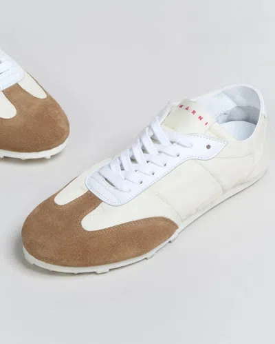 Marni Off-white Nylon Softy Soccer Sneaker