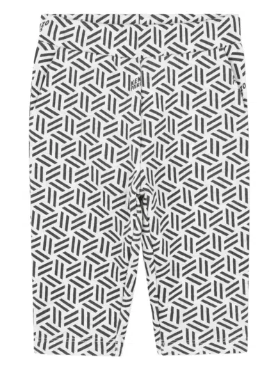 Kenzo Geometric-print Tracksuit Set In Gray