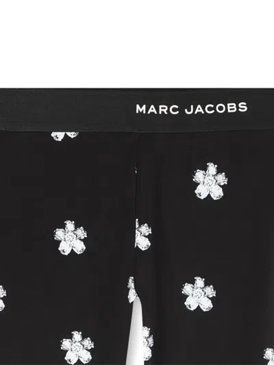 Marc Jacobs Floral-print Leggings In Black