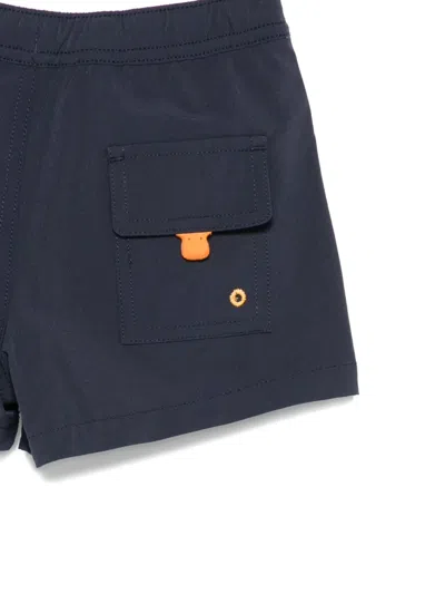 Save The Duck Drawstring-waist Swim Shorts In Blue