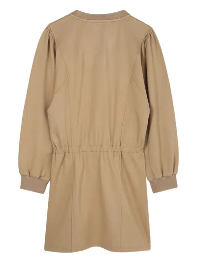 Bosswear Logo-print Sweatshirt Dress In Brown