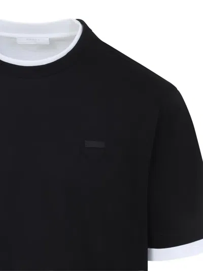 Prada Short Sleeves Crewneck T-shirt In Black