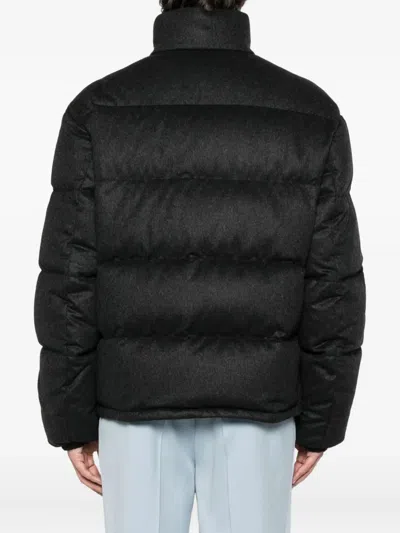 Prada Mens Black Medium-weight Re-nylon Down Jacket In Black