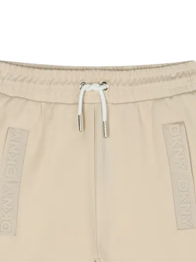 Dkny Elasticated-waist Tracksuit Bottoms In Neutral