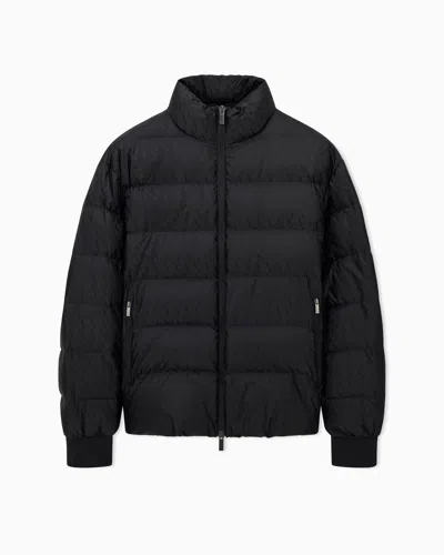 Armani Exchange Fabric Jacket With Allover Logo