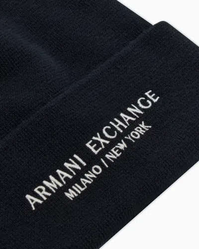 Armani Exchange Beanie Hat Milano / New York Asv