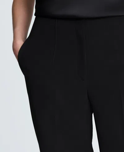 Kenneth Cole Luxe Twill Straight Leg Pant In Black