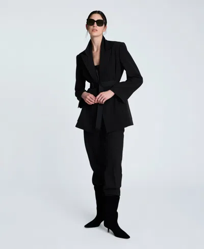 Kenneth Cole Luxe Twill Slim One Button Jacket