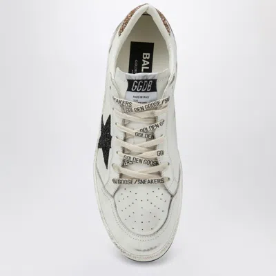 Golden Goose Sneakers Ball Star Withe/ Black With Glitter