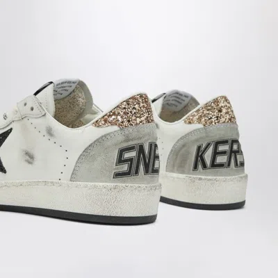 Golden Goose Sneakers Ball Star Withe/ Black With Glitter