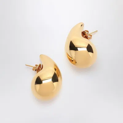 Bottega Veneta Drop Small Gold-plated Earrings In Gold