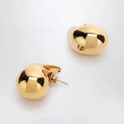 Bottega Veneta Drop Small Gold-plated Earrings In Gold
